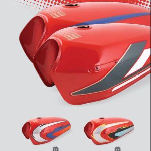 باک موتور سیکلت گوجه ای